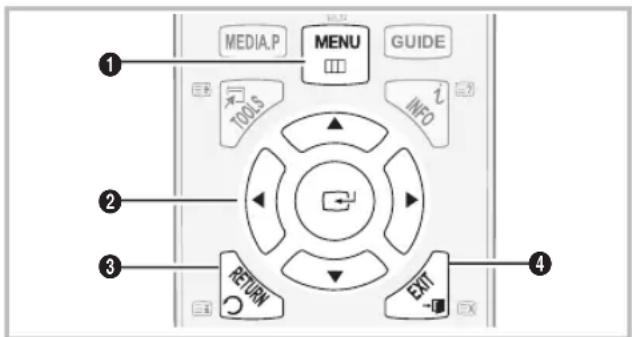 SAMSUNG LE19C450E1W - How to Navigate Menus - 1