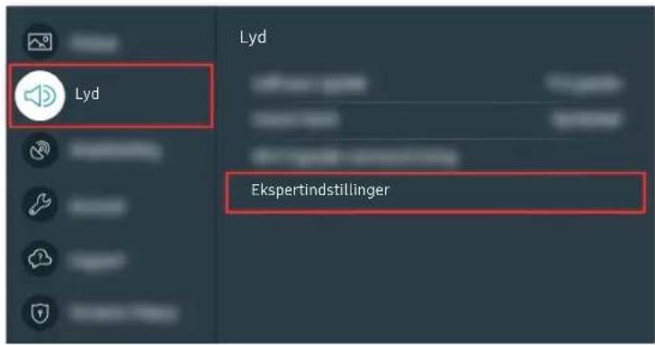 Lyd Ekspertindstillinger