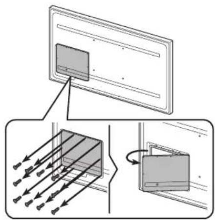 SAMSUNG QE55LST7TAU - Før kablerne tilsluttes - 1
