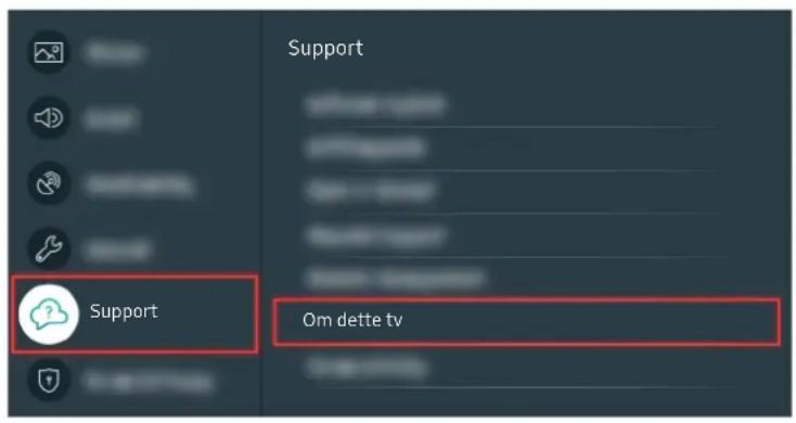 SAMSUNG QE58Q60TAU - Opdatering til den nyeste software til tv'et - 14