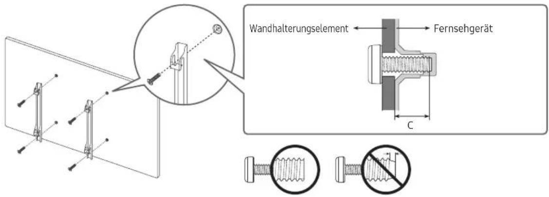 Wandhalterungselement Fernsehgerät C