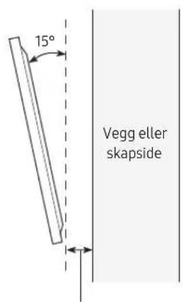 15° Vegg eller skapside