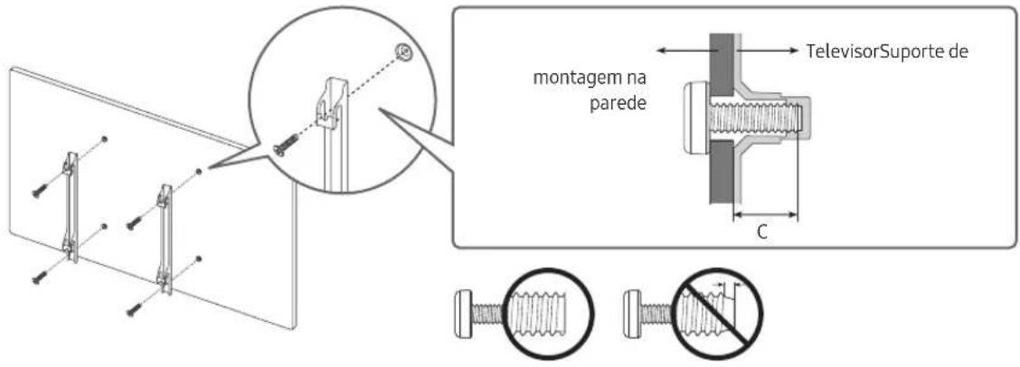 montagem na parede TelevisorSuporte de C