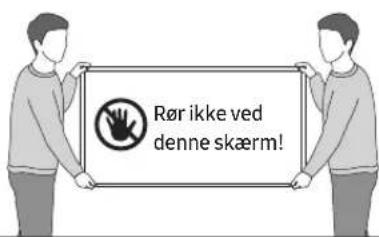Rør ikke ved denne skærm!