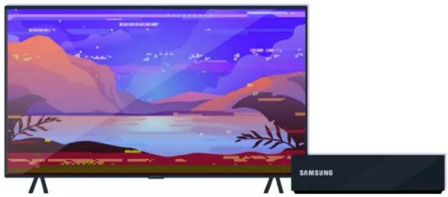 SAMSUNG QE75Q65TAU - Hvis tv-skærmen ikke vises korrekt - 1