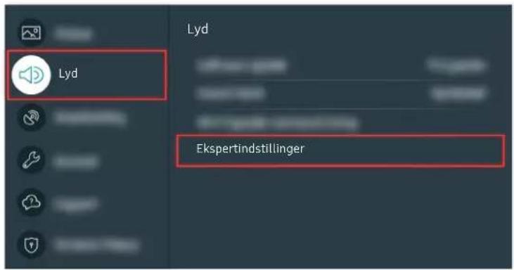 Lyd Ekspertindstillinger