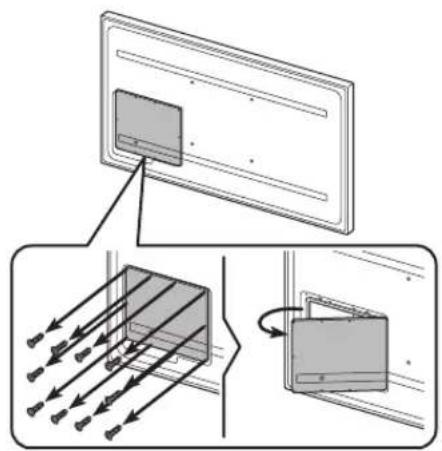 SAMSUNG QE75LST7TAU - Innan kablarna kan anslutas - 1