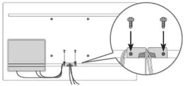 SAMSUNG QE75LST7TAU - Uso del soporte para cable - 1