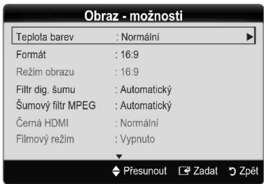 SAMSUNG LE32C450E1W - Obraz - možnosti - 1