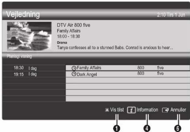 SAMSUNG LE32C530F1W - Brug af Planlagt visning - 1