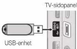 TV-sidopanel USB-enhet