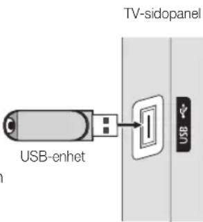 TV-sidopanel USB-enhet