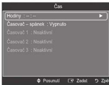SAMSUNG PS50B451B2W - Nastavení hodin - 2