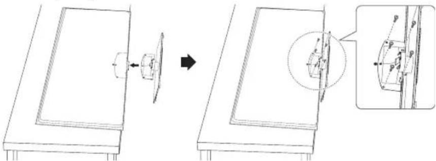 SAMSUNG PS50B850Y1W - Montáž podstavce (podle modelu) - 3