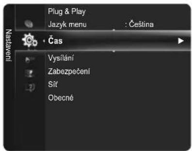 Plug & Play Jazyk menu : Češtna Čas Vysílní Zabezpečení Sít Obecné