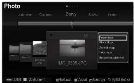 Photo ZAK ZOKC Čas osa Barvy Složka Printer IMG_0335.JPG USB Zařízení Nast.ozl. Wybrat Nástroje Vyšší složka