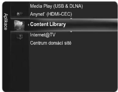 Media Play (USB & DLNA) Anynet® (HDMI-CEC) Content Library Internet@TV Centrum domáci sité