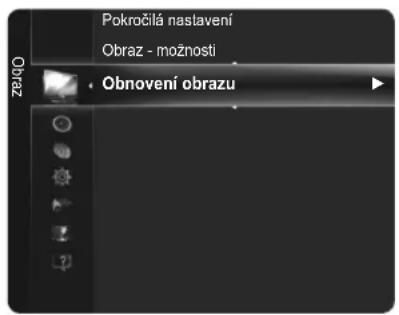 Pokročilá nastavení Obraz - možnosti Obrožila nastavení Obraz - možnosti