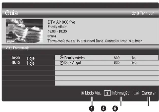SAMSUNG PS50C680G5K - Utilização da função Vista Programada - 1