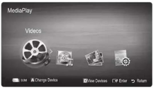 MediaPlay Videos SUM Change Device View Devices Enter Return
