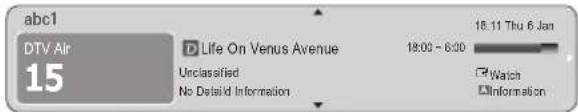 abc1 DTV Air 15 Life On Venus Avenue Unclassified No Detail Information 18:00 - 6:00 18.11 Thu 6 Jan Watch Information