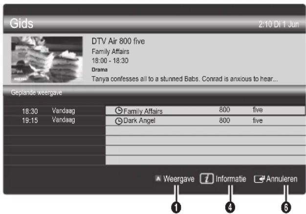 SAMSUNG PS50C680G5K - Geplande weergave gebruiken - 1