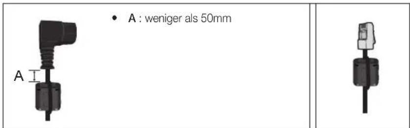 • A : weniger als 50mm A