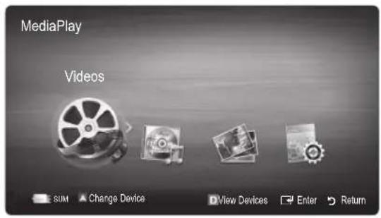 MediaPlay Videos SUM Change Device View Devices Enter Return