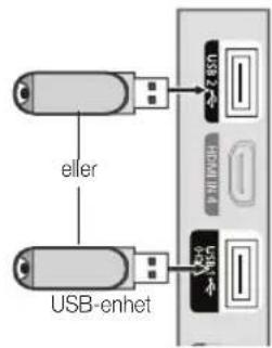 SAMSUNG LE55C650L1K - Ansluta en USB-enhet - 1