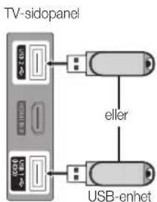 TV-sidopanel eller USB-enhet