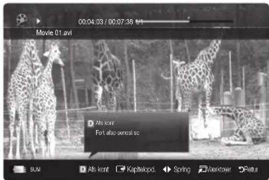 00:04:03 / 00:07:38 1/1 Movie 01.avi Ats kont Fort also sensat sc SUM Ats kont Kapitelspod. Spring Vaskover Retur