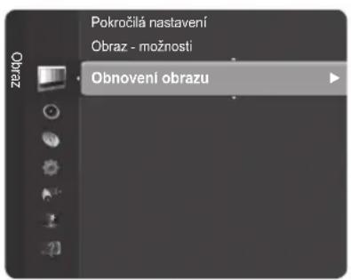Pokročilá nastavení Obraz - možnosti Obnovení obrazu