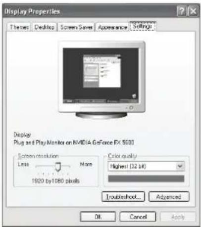 SAMSUNG PS50B550T4W - Nastavení počítačového softwaru (na základě systému Windows XP) - 1