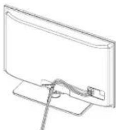 SAMSUNG PS50B550T4W - Připevnění kabelů - 1