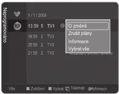 Napropzernováno 1 / 1 / 2009 13:59 5 TV1 18:59 2 TV3 20:59 2 TV3 21:59 2 TV3 O změně Zrušit plány Informace Vybrat vše Vše Zvěření Vybrat Nástroje Informace