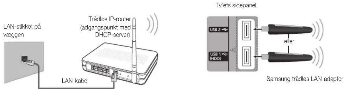 SAMSUNG PS58C6500TK - Tilslutning til et trådløst netværk - 1
