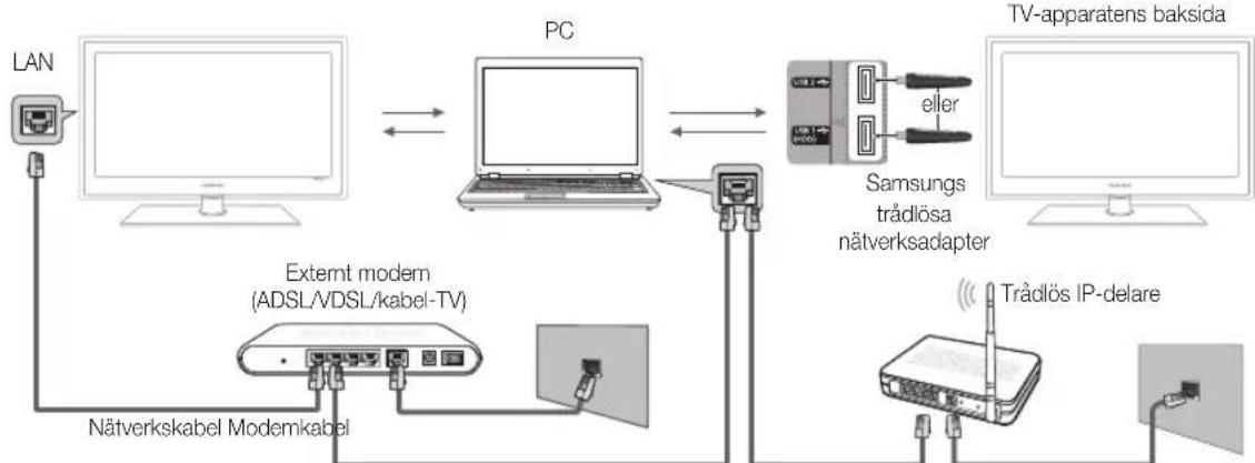 SAMSUNG PS58C6500TK - Ansluta till datorn via nätverk - 1