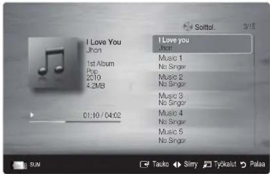 SAMSUNG PS63C7000YK - Musiikin toistaminen - 1