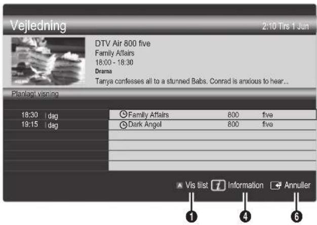 SAMSUNG PS63C7000YK - Brug af Planlagt visning - 1