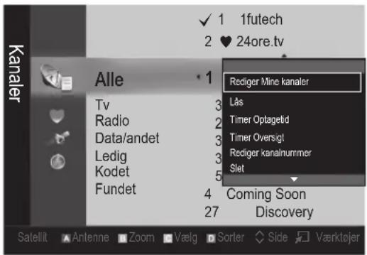 1futech 2 24ore.tv Alle Tv Radio Data/andet Ledig Kodet Fundet 1 3 2 3 3 5 4 Coming Soon 27 Discovery Retiger Mine kanaler Lås Timer Oplagetid Timer Oversigt Retiger kanalnummer Slet Satellit Antenne Zoom Veelg Sorter Side Vaerktøjer