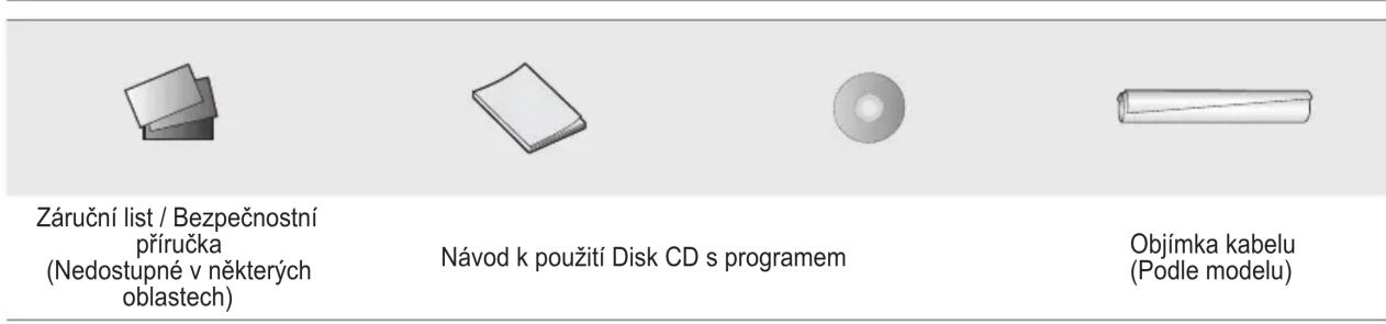 Záruční list / Bezpečnostní příručka (Nedostupné v některých oblastech) Návod k použití Disk CD s programem Objímka kabelu (Podle modelu)