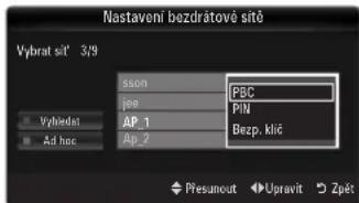 SAMSUNG LE46B651T3W - Připojení sítě WPS (Wi-Fi Protected Setup) - 1