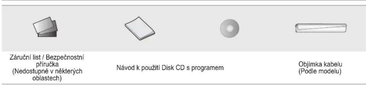 Záruční list / Bezpečnostní příručka (Nedostupné v některých oblastech) Návod k použití Disk CD s programem Objímka kabelu (Podle modelu)