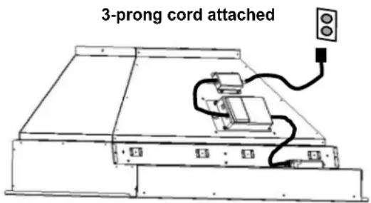3-prong cord attached