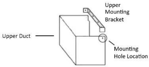 Upper Duct Upper Mounting Bracket Mounting Hole Location