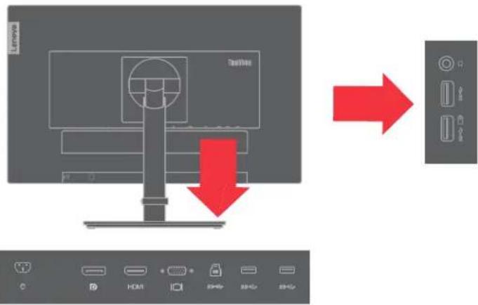 LENOVO ThinkVision T23i-20 - 纜線鎖槽 - 3