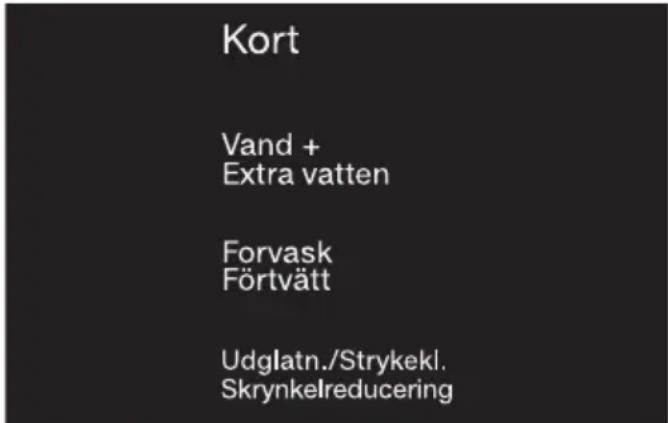 MIELE WSF 363 WCS - Valg af tilvalg - 1