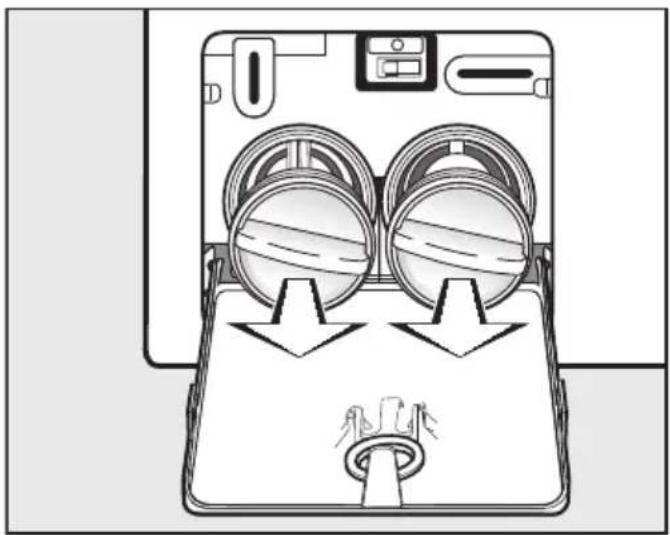 MIELE WSF 363 WCS - Filteret tømmes - 2