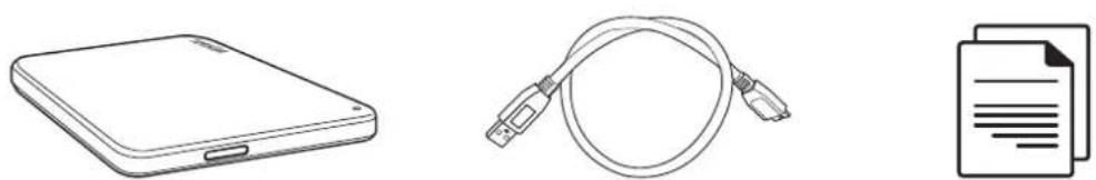 TOSHIBA Canvio Flex - Bileşenlerin Kontrolü - 1
