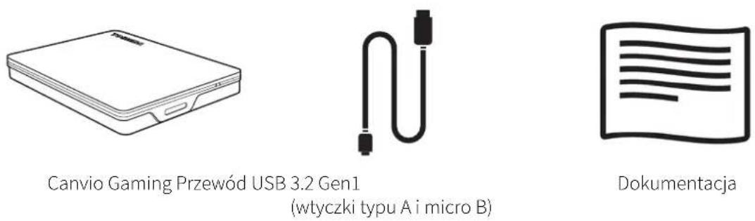 TOSHIBA Canvio Gaming - Sprawdzanie zawartości pakietu z produktem - 1